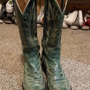Green Johnny Ringo Cowboy Boots